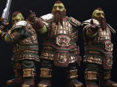 UE游戏铠甲矮人战士模型资源包Scaled Warrior - Male Dwarfs