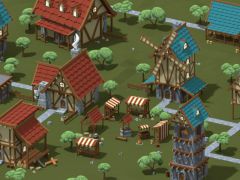 中世纪游戏村庄模型素材包