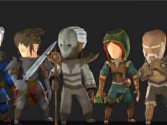 游戏RPG人物角色模型素材包