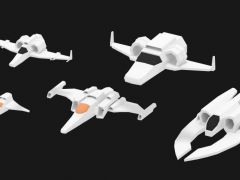 科幻宇宙飞船3D模型