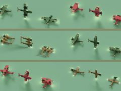 3D模块化飞机游戏模型