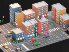 城市建设模拟游戏模型素材