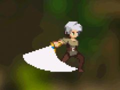 像素RPG游戏勇士动作与场景完整游戏素材