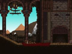城堡内部场景像素RPG游戏素材