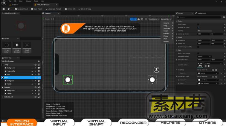 Unreal Engine触摸界面设计器Touch Interface Designer v3.3.4