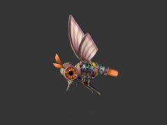 游戏苍蝇3D动作模型