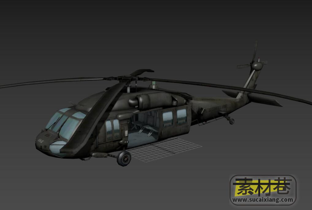 黑鹰直升机3D模型