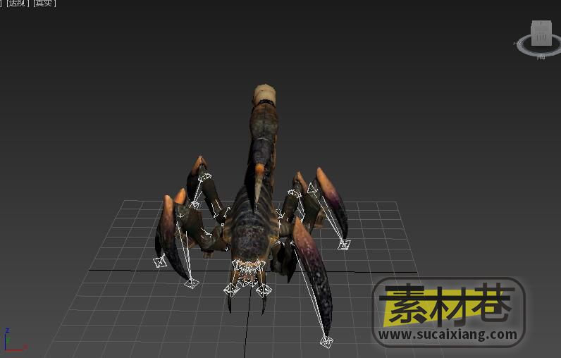 3D游戏蝎子模型（带骨骼动画）