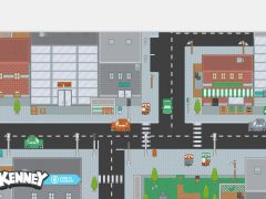 2d游戏现代城市道路街道场景素材