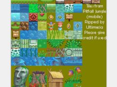 2D像素风格丛林冒险游戏Pitfall Jungle素材