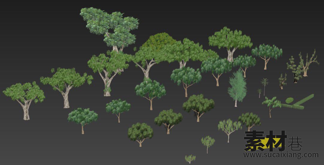 游戏常用的树木大树模型合集