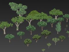 游戏常用的树木大树模型合集
