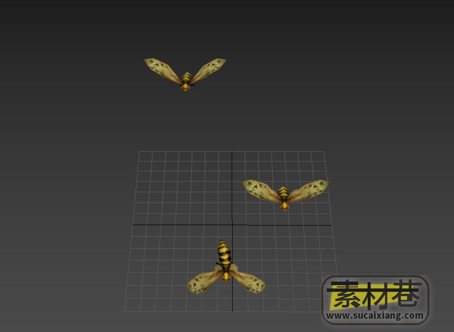 游戏马蜂群3D动画模型