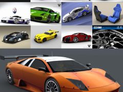 十多种超级跑车3D模型集合