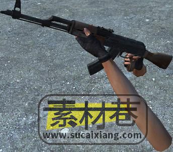 CS1.6射击游戏拿枪的手臂动画模型