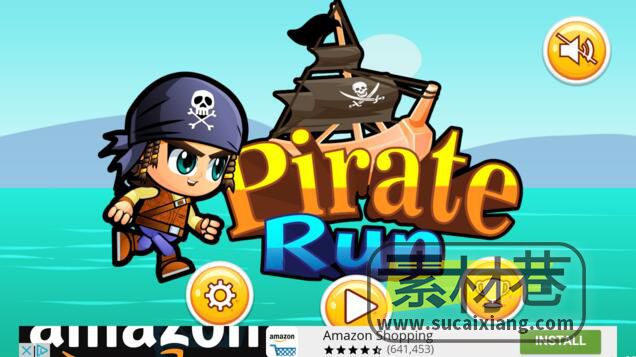 Android横版海盗无限跑酷冒险手机游戏源码