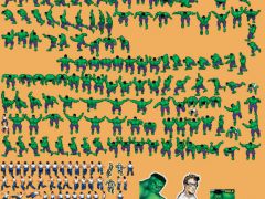 2D绿巨人复古街机游戏素材