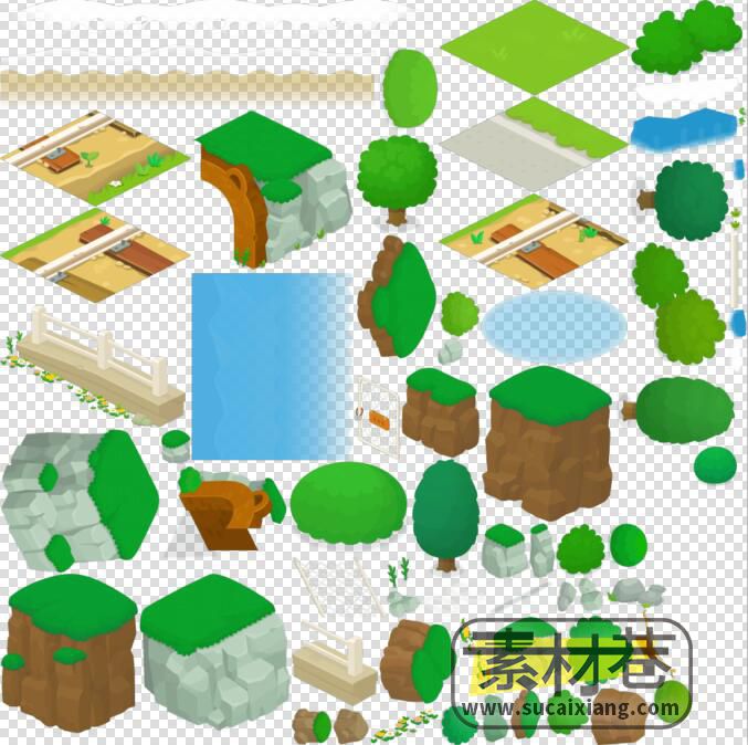 2D布朗农场模拟经营游戏素材