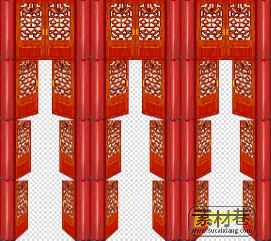 2D中国风RPG游戏古典室内家具素材
