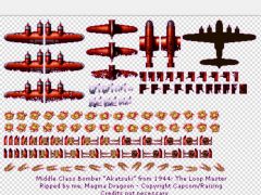 2d空战射击游戏战斗机与轰炸机素材