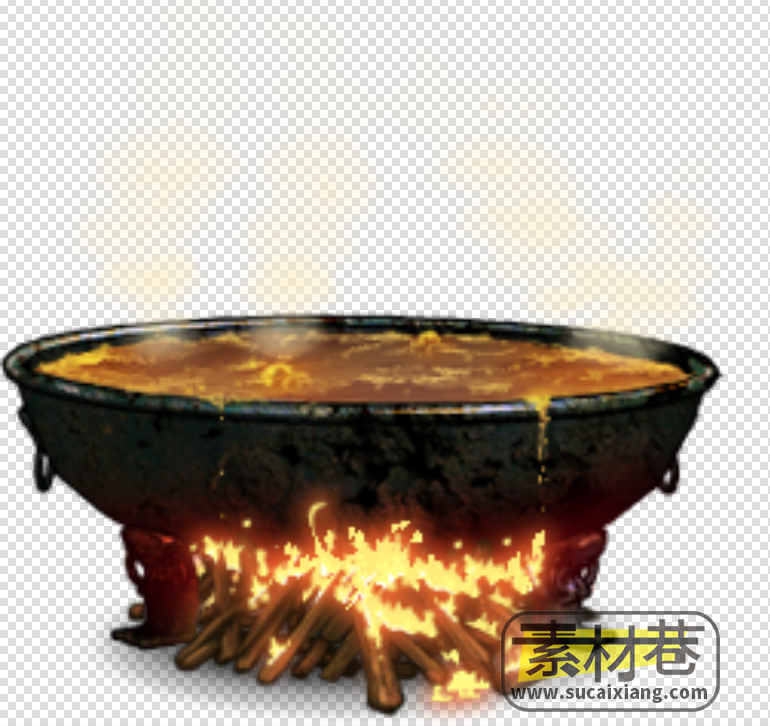 2D火盆与油锅游戏素材