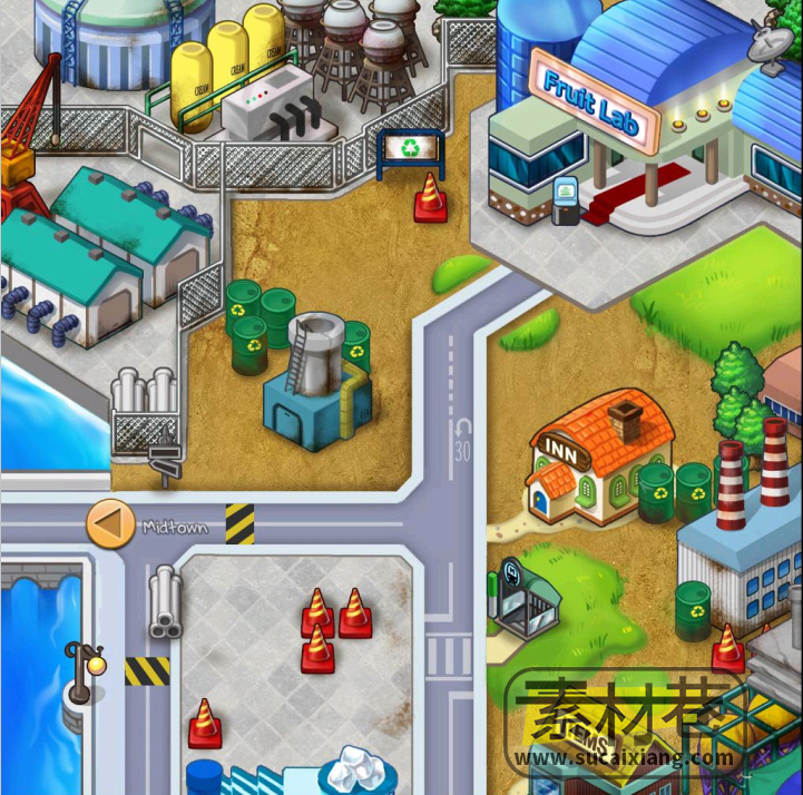 2D城镇模拟经营游戏素材