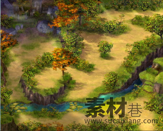 RPG游戏仙剑奇侠传2场景大地图游戏素材