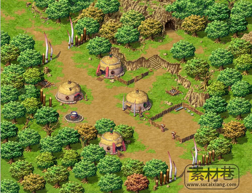 2DRPG游戏漂流幻境高清地图场景素材