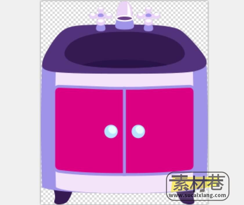 2D游戏浴缸洗手池马桶素材