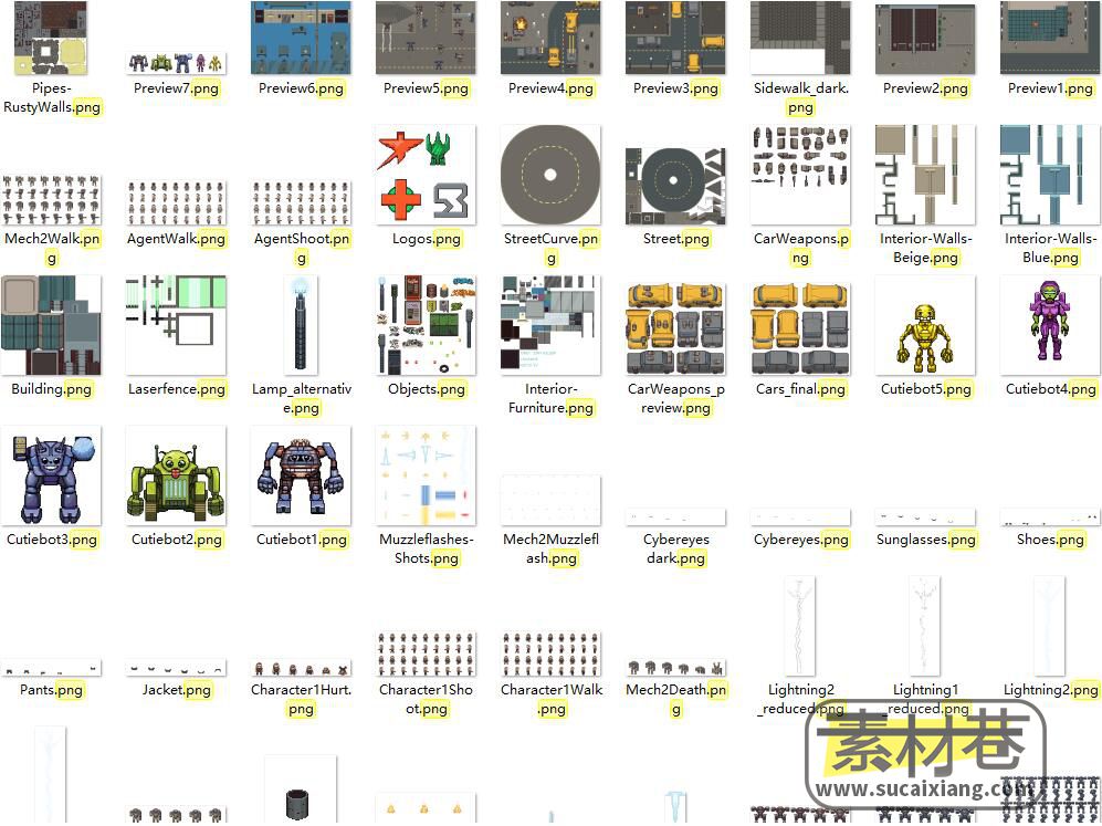 2D科幻风格游戏Skorpio's SciFi Sprite Pack素材