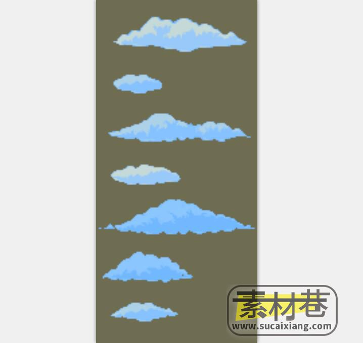 2D游戏云朵素材