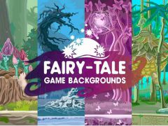 2D童话森林树木场景游戏素材FAIRY-TALE GAME BACKGROUNDS