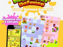 卡通塔楼防御物品图标手游界面UI游戏素材Tower Defense Kit