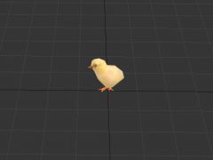 游戏小鸡3D动画模型