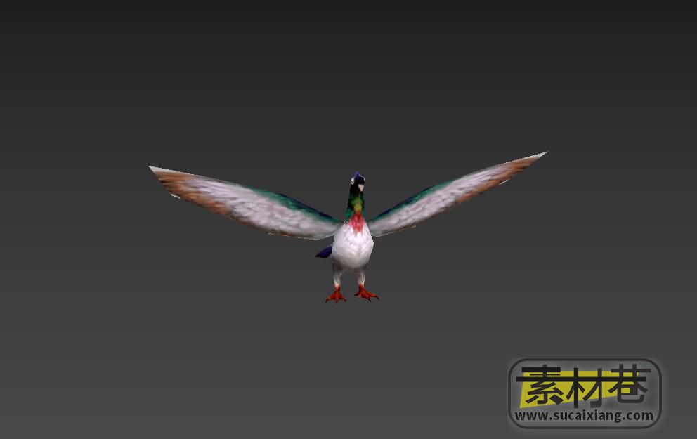 游戏鸽子3D模型