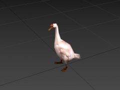 游戏大白鹅3D模型