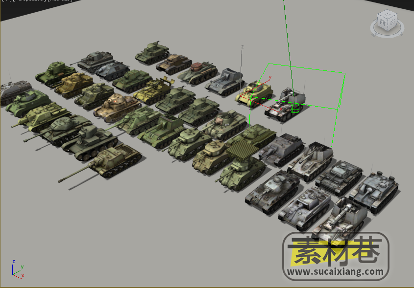​二战游戏坦克3D模型集合