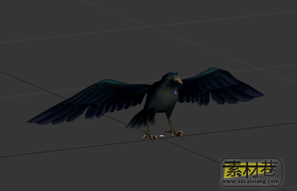 游戏乌鸦3D模型