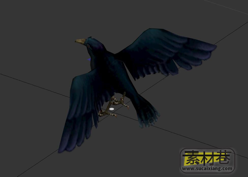 游戏乌鸦3D模型