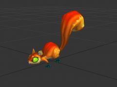 游戏松鼠3D模型
