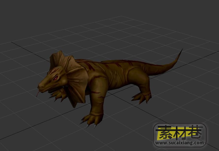 游戏沙漠蜥蜴3D模型