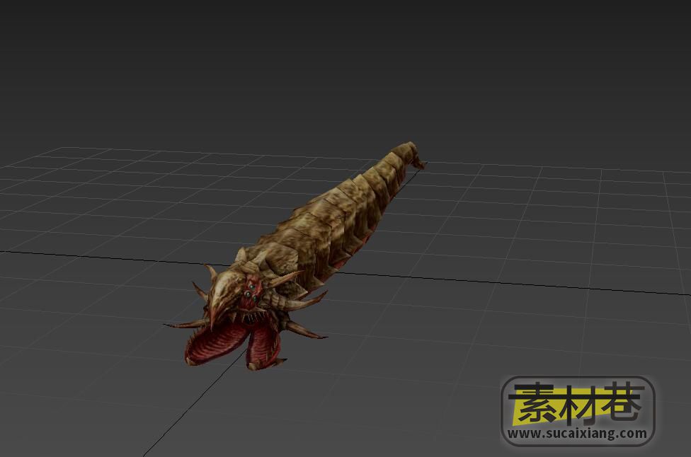 游戏沙漠虫怪3D模型