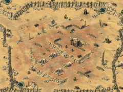 2.5D游戏沙漠戈壁西域古迹地图场景素材