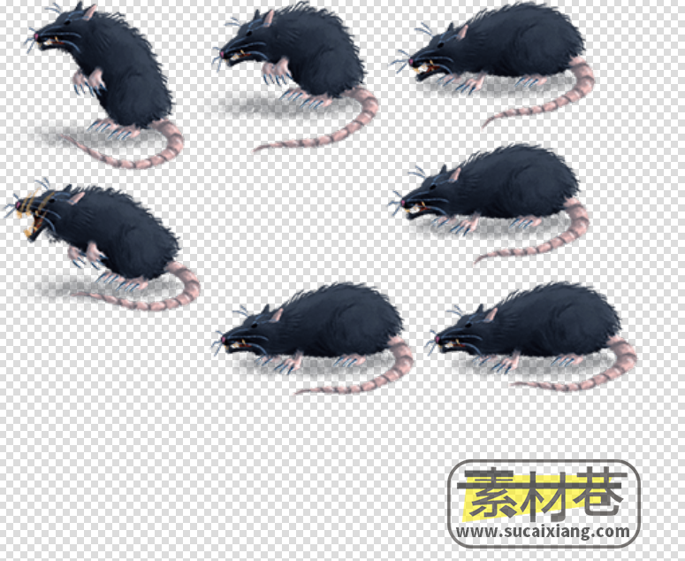 2D老鼠游戏素材