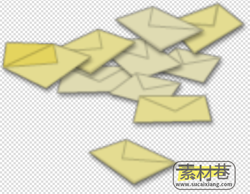 2D信封与礼盒游戏素材