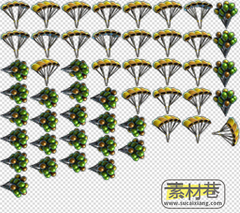 2D降落伞游戏素材