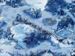 2.5D雪山冰冻之地场景游戏素材