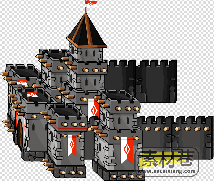 2D中世纪城堡游戏素材