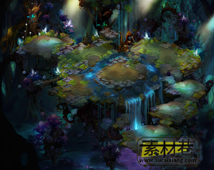 2.5D高清魔幻游戏地图场景素材