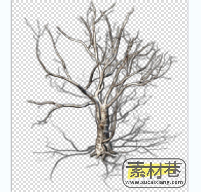 ​2D冬季树木游戏素材